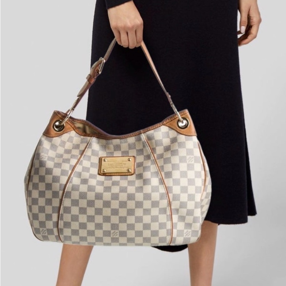Louis Vuitton Galliera PM Damier Azur Shoulder Bag Authentic - Picture 2 of 10